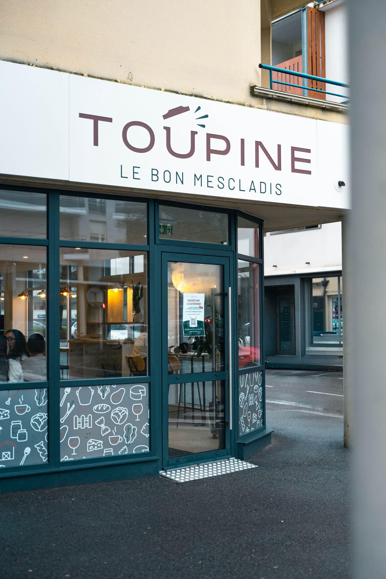 Façade du restaurant Toupine, 8 avenue Jean-Monnet à Rodez